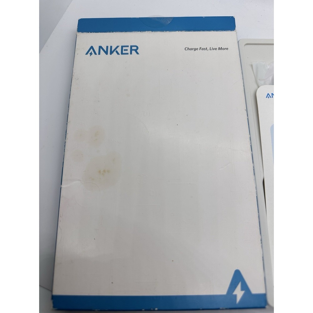 Anker PowerWave Pad Wireless Charging Pad White‎ Qi Open Box New